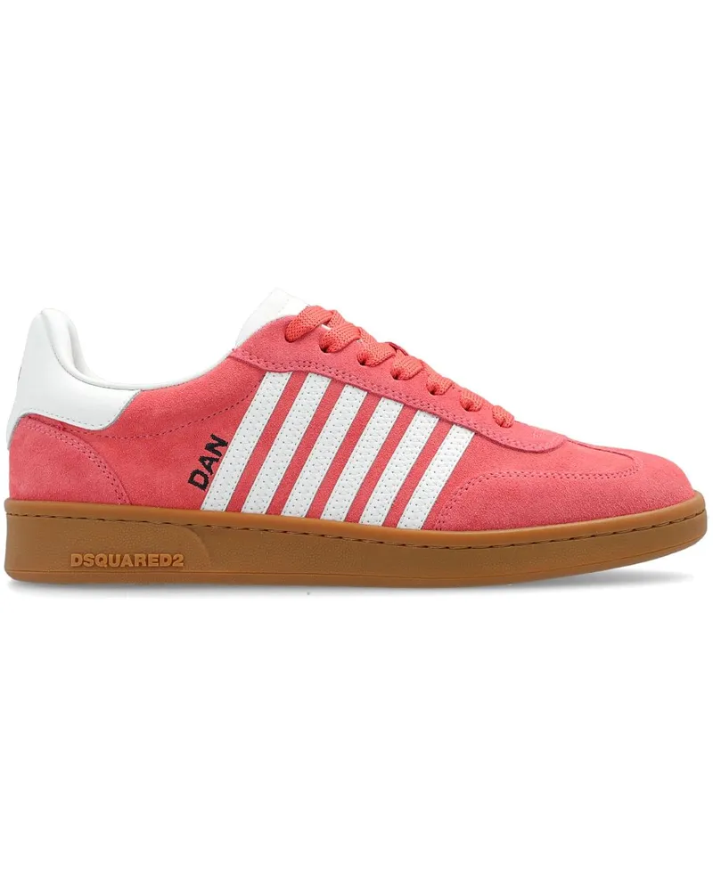 Dsquared2 Gestreifte Sneakers - Rosa Rosa