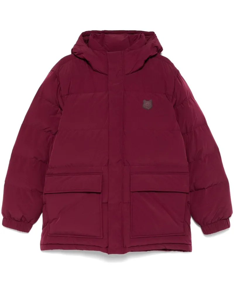 Kitsuné Gefütterte Kapuzenjacke - Rot Rot