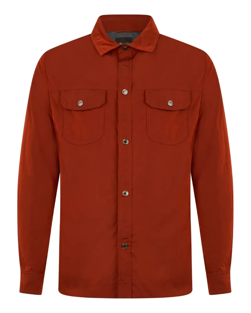MOORER press-stud shirt jacket - Orange Orange
