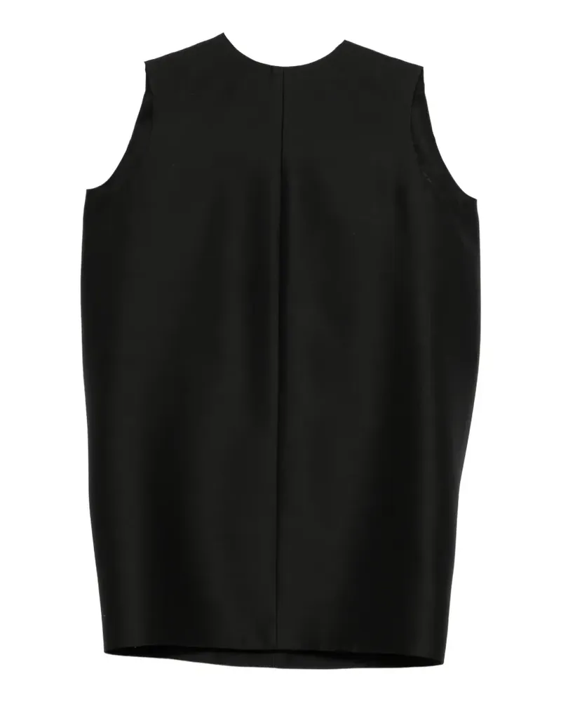 Balenciaga Ärmelloses Minikleid - Schwarz Schwarz