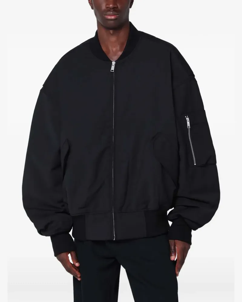 Entire Studios wool zip-up bomber jacket - Schwarz Schwarz