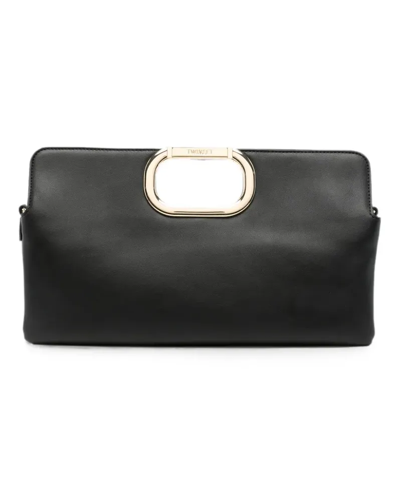 Twin-Set engraved-logo tote bag - Schwarz Schwarz