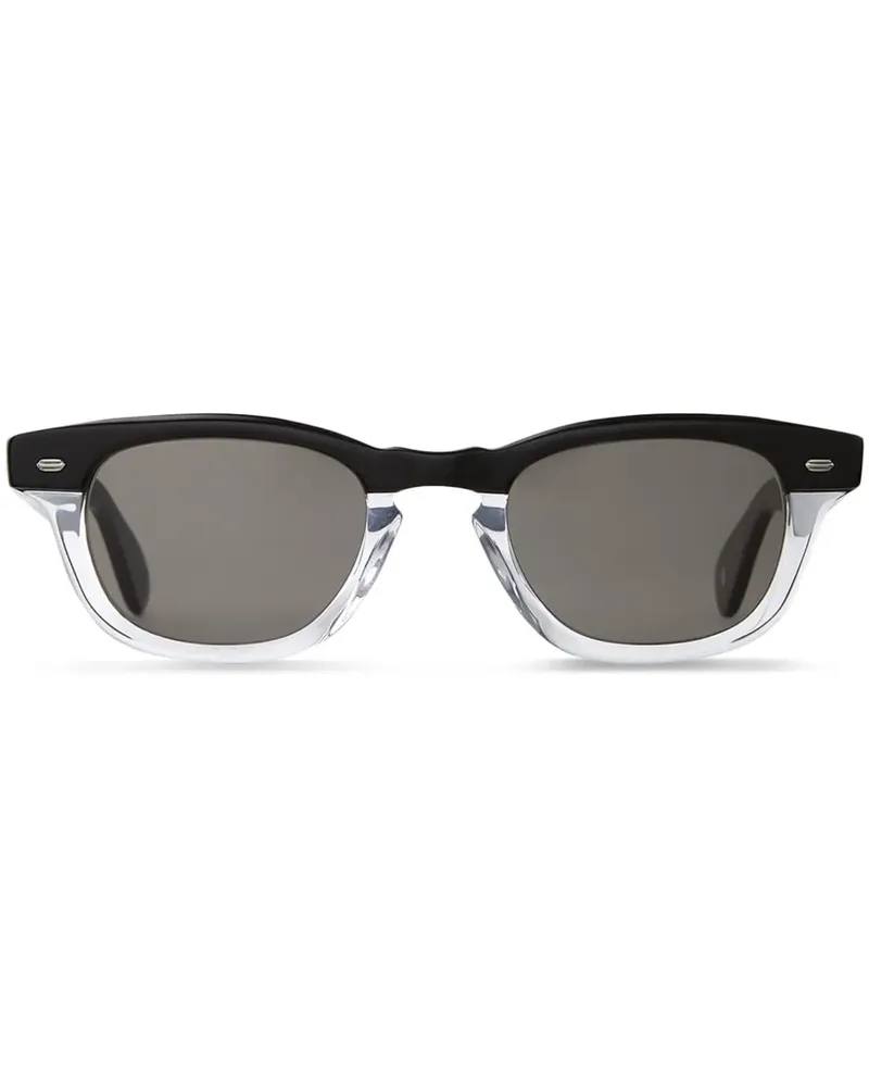 Garrett Leight Lo-B Yin Yang Sonnenbrille - Schwarz Schwarz