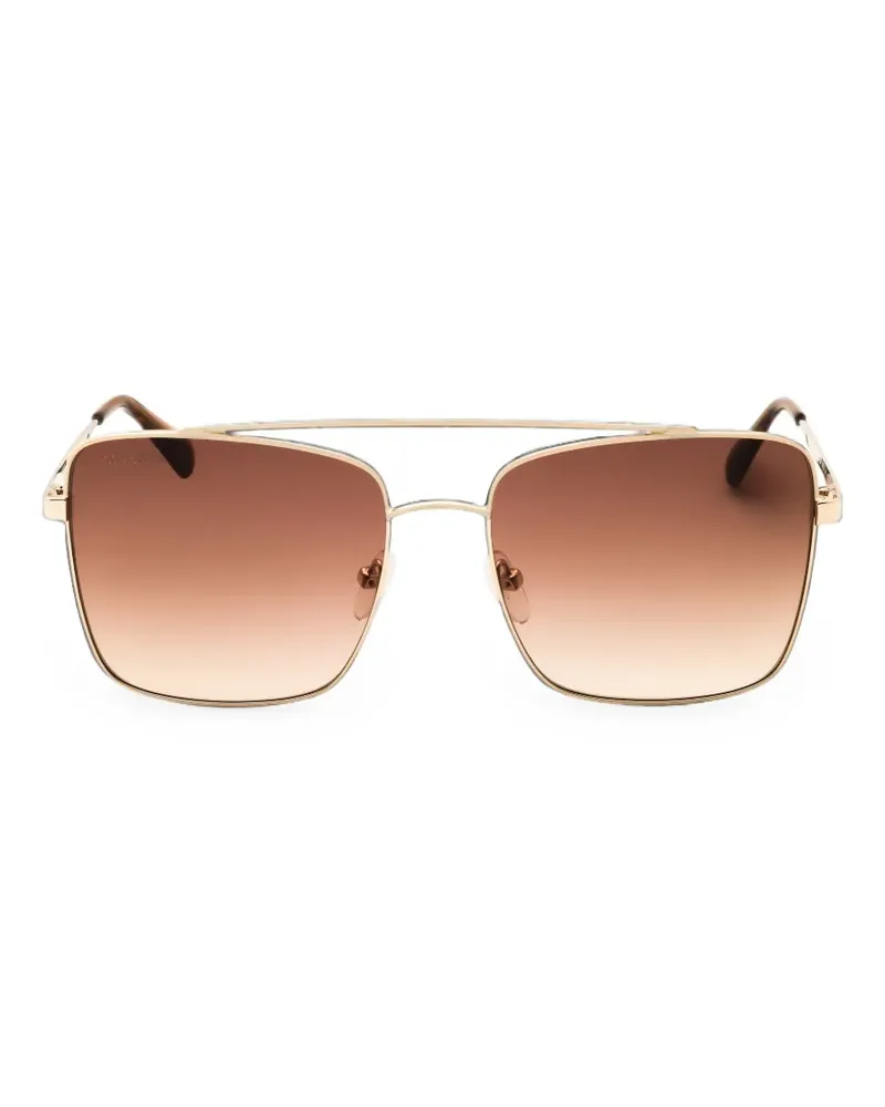 MAX&Co. square-frame double-bridge sunglasses - Gold Gold