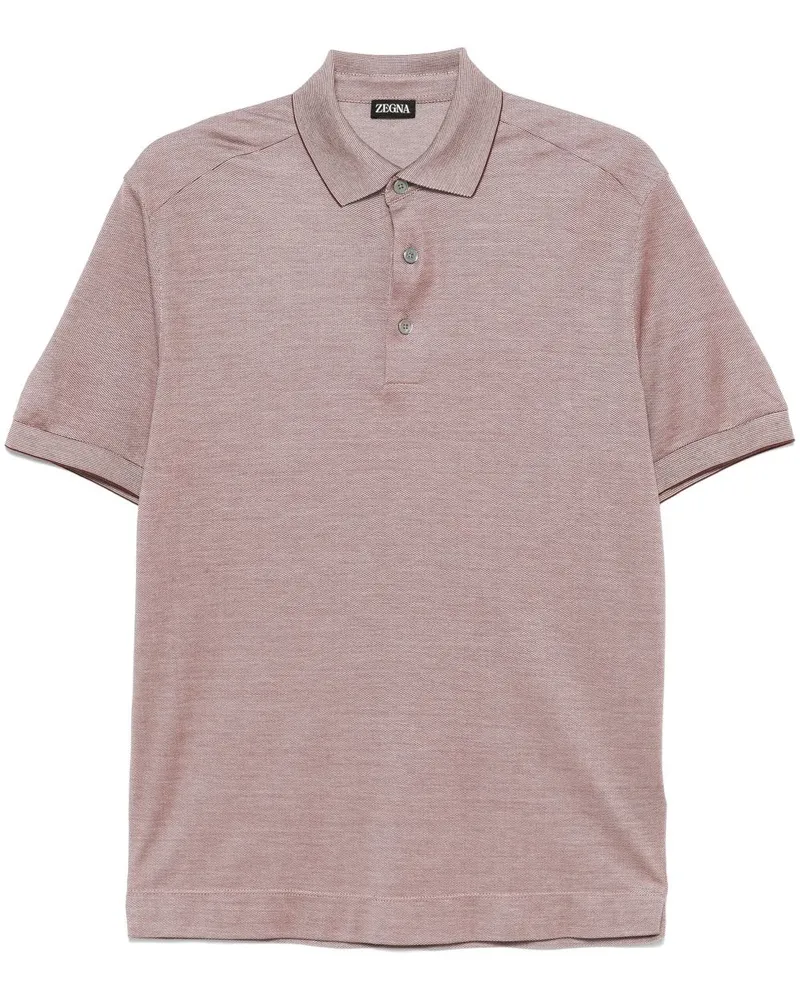 Ermenegildo Zegna Kurzärmeliges Poloshirt - Rot Rot