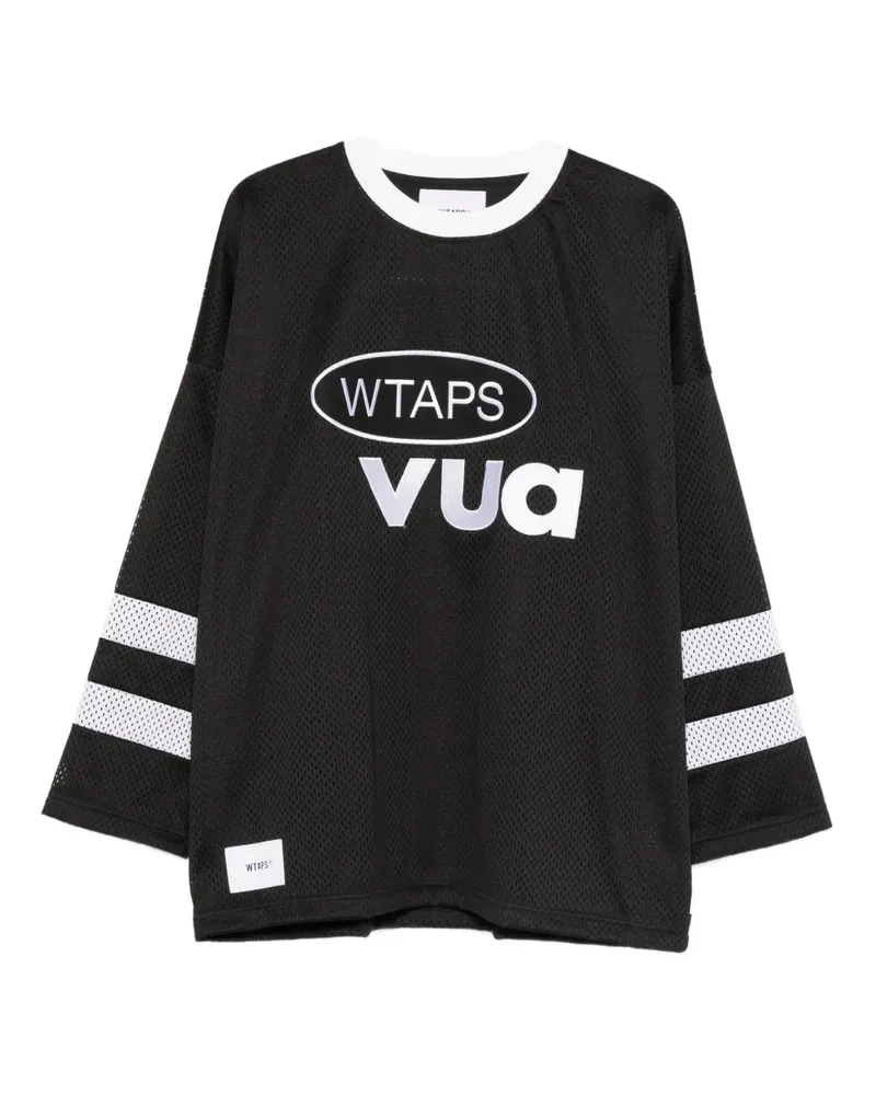 WTAPS Netminder T-Shirt mit Logo - Schwarz Schwarz