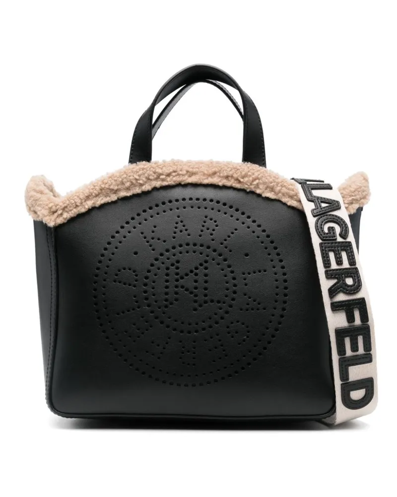 Karl Lagerfeld Runde Tote Bag - Schwarz Schwarz