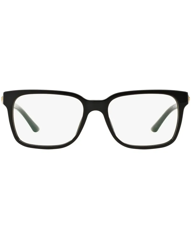 Versace Sonnenbrille mit Medusa-Schild - Schwarz Schwarz
