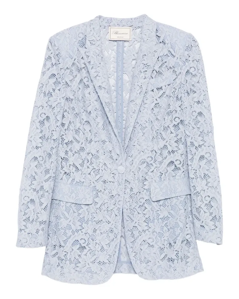 Blumarine Einreihiger Spitzenblazer - Blau Blau