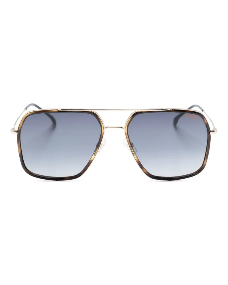 Carrera Pilotenbrille mit Logo-Gravur - Grau Grau