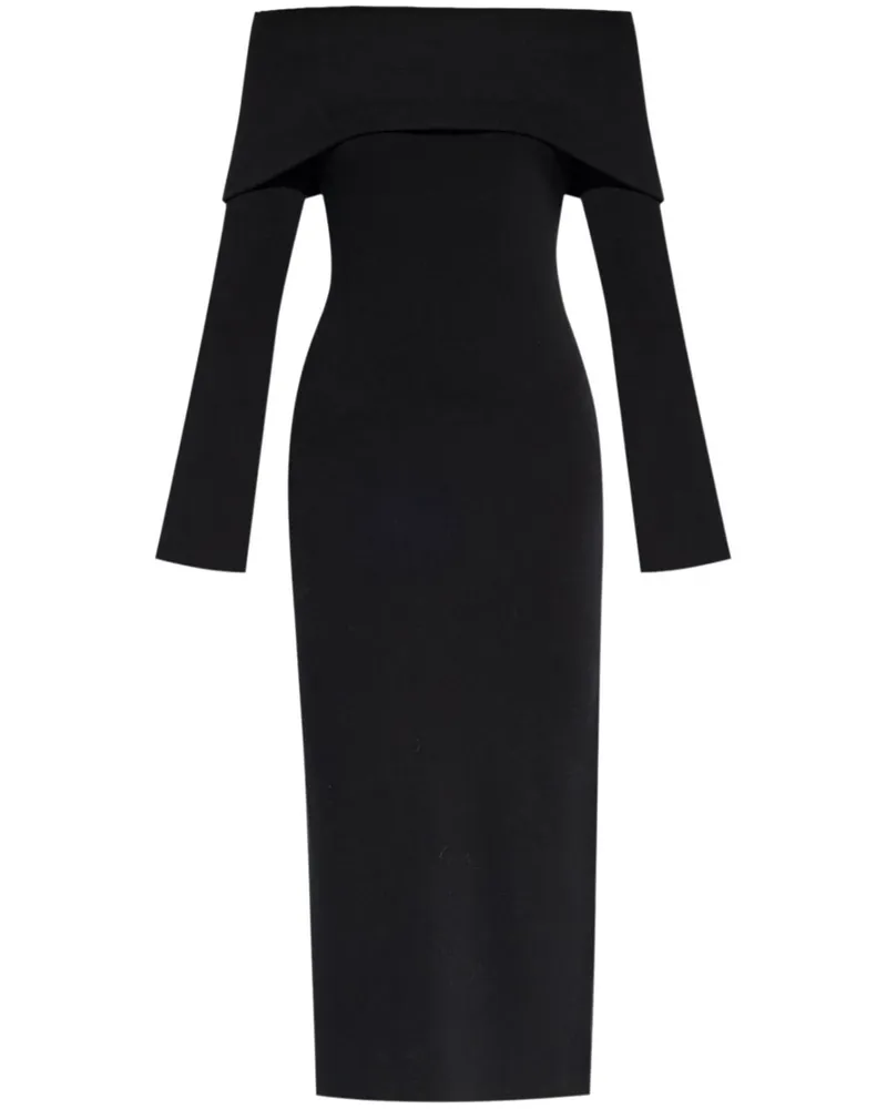 By Malene Birger Schulterfreies Maxikleid - Schwarz Schwarz