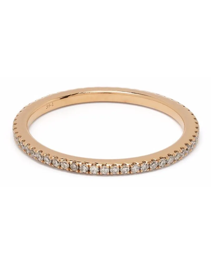 DJULA 18kt Rotgoldring mit Diamant - Rosa Rosa