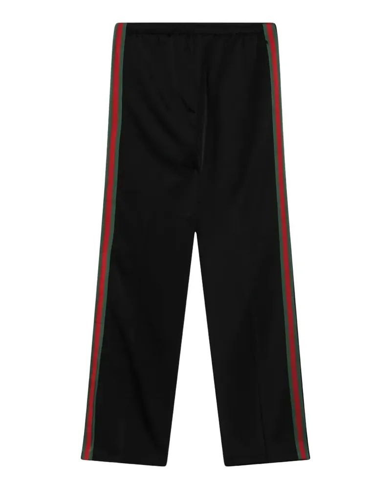 Gucci Sporthose aus Viskose-Jersey mit Web - Schwarz Schwarz