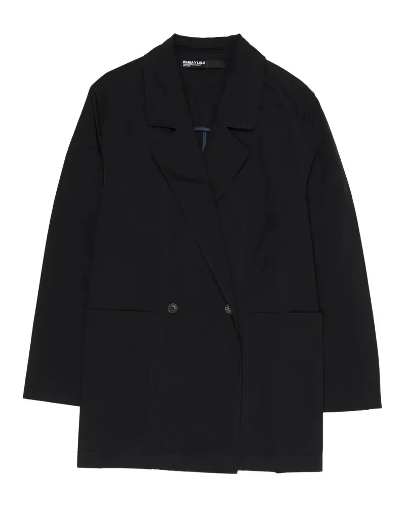BIMBA Y LOLA Doppelreihiges Sakko - Schwarz Schwarz