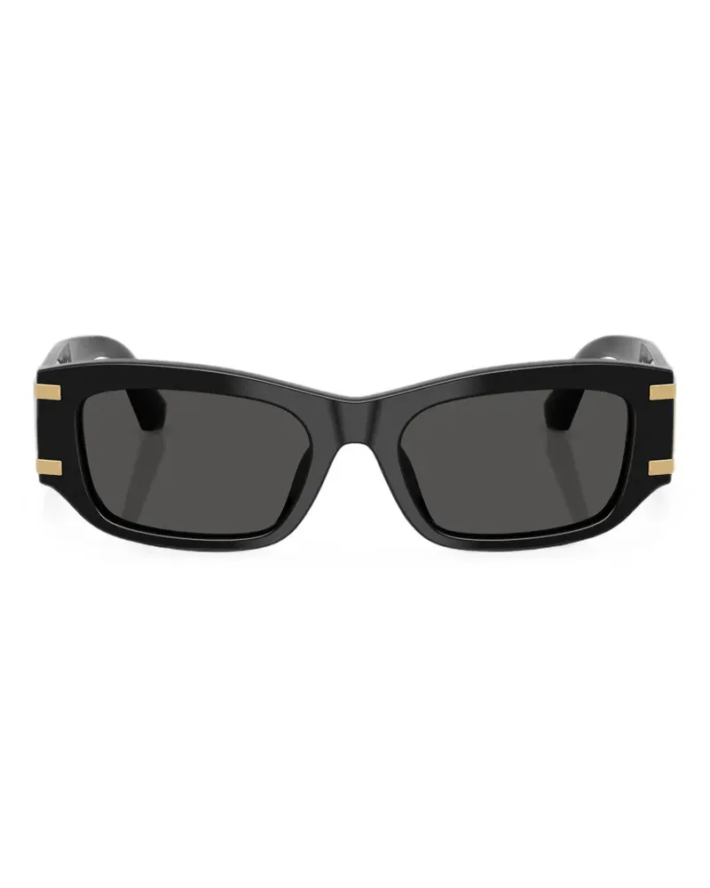 Dolce & Gabbana Sonnenbrille mit eckigem Gestell - Schwarz Schwarz
