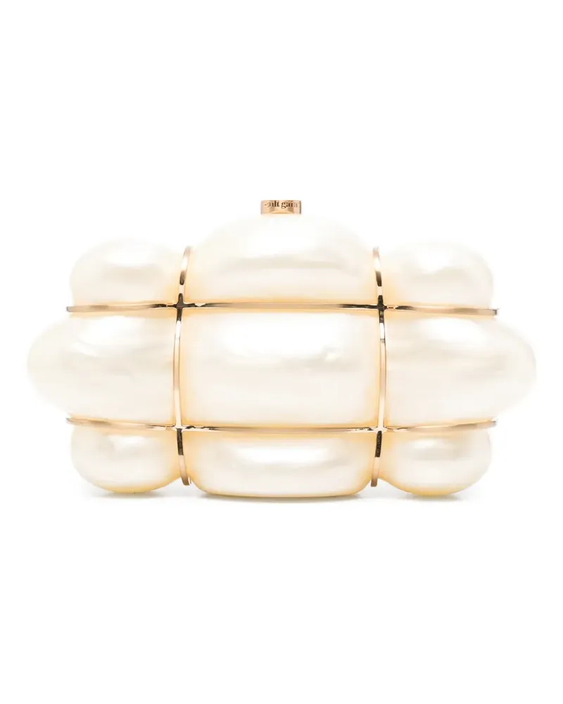 Cult Gaia Bolla Clutch mit Perleneffekt - Nude Nude