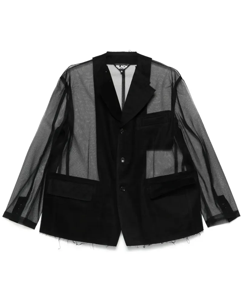 Comme des Garçons Blazer aus Tüll - Schwarz Schwarz