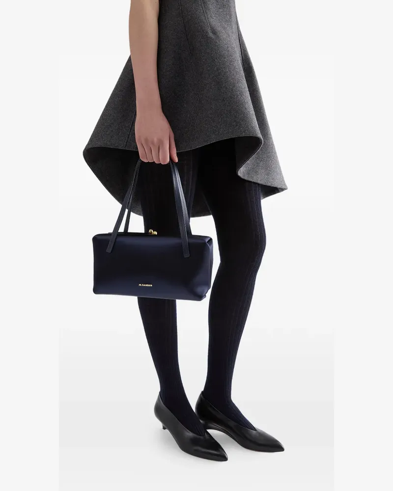 Jil Sander Goji Pillow satin tote bag - Blau Blau