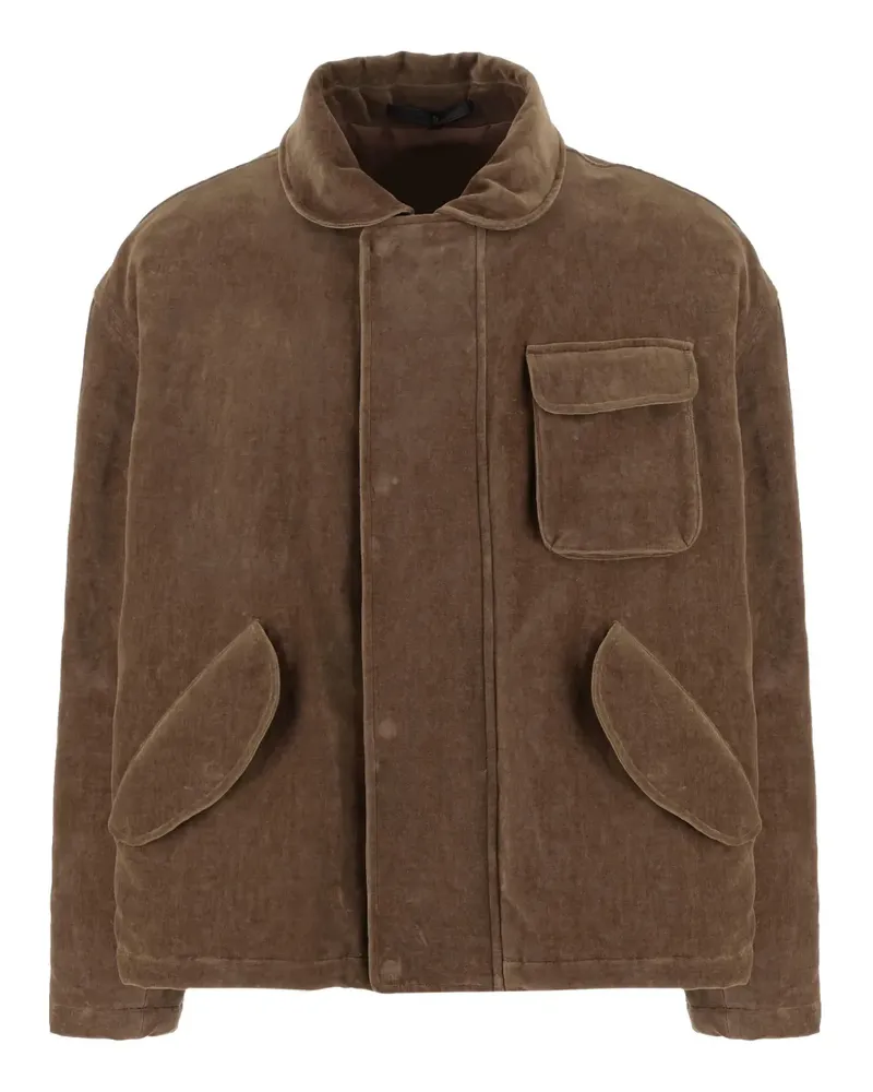 Giorgio Armani Jacke mit aufgesetzten Taschen - Braun Braun