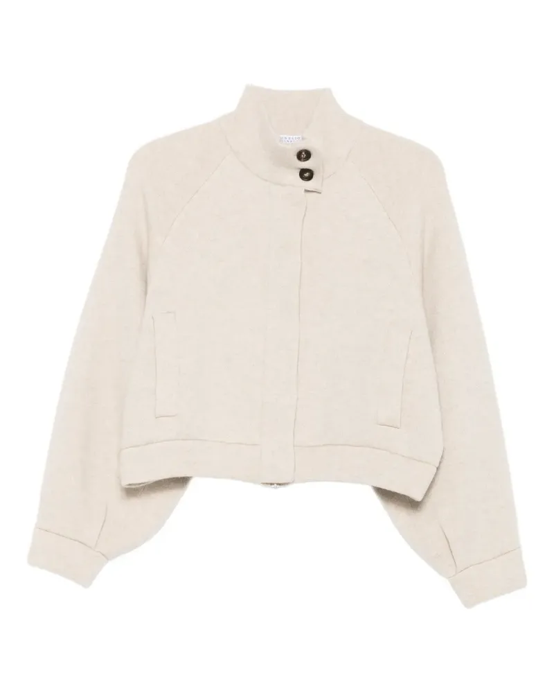 Brunello Cucinelli Jacke mit Stehkragen - Nude Nude