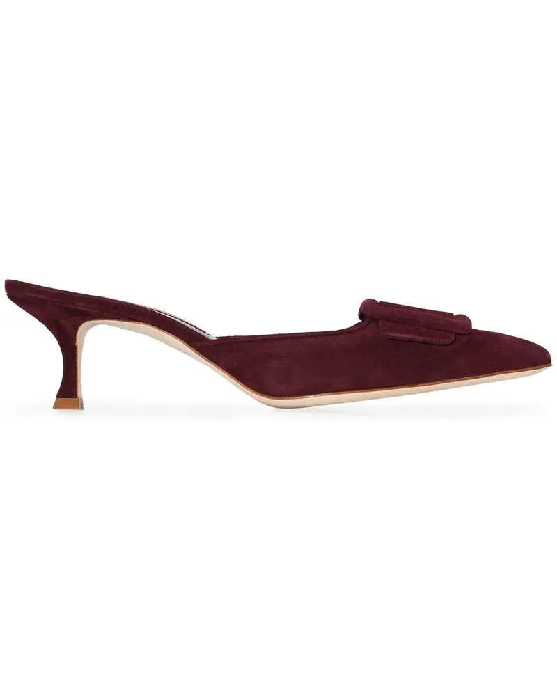 Manolo Blahnik Maysale Mules 50mm - Rot Rot