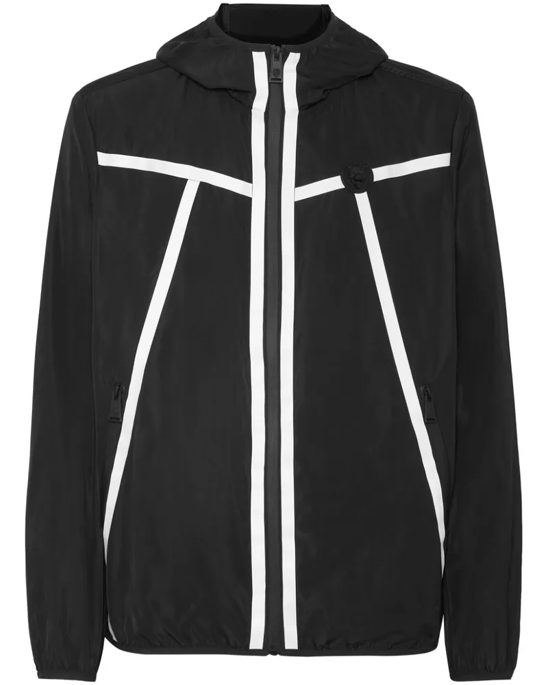 Philipp Plein Reflex Windbreaker Schwarz