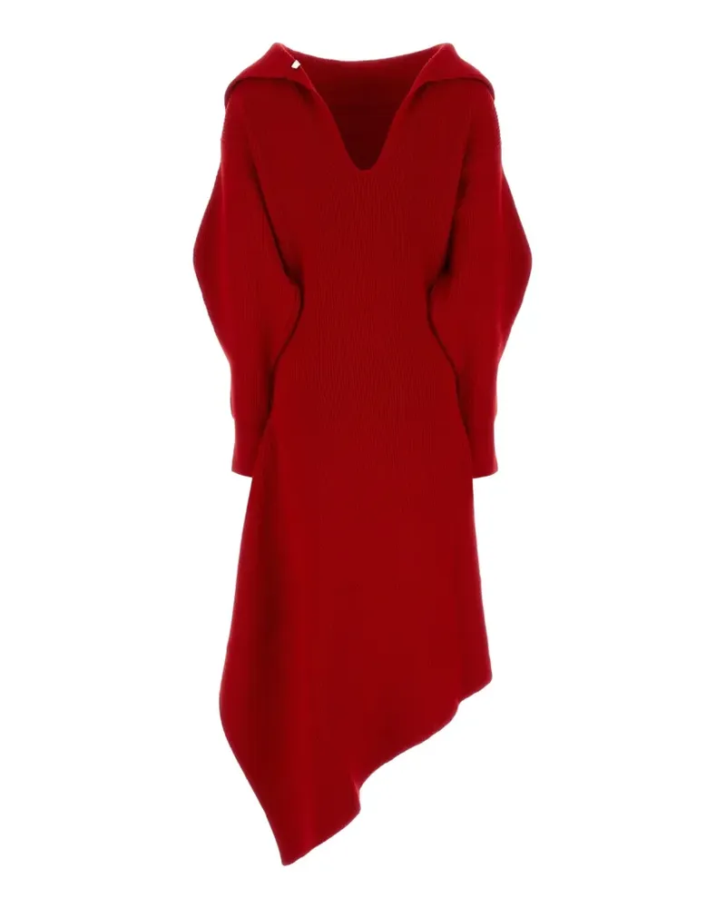 Givenchy Slashed Midikleid aus Wolle und Kaschmir - Rot Rot