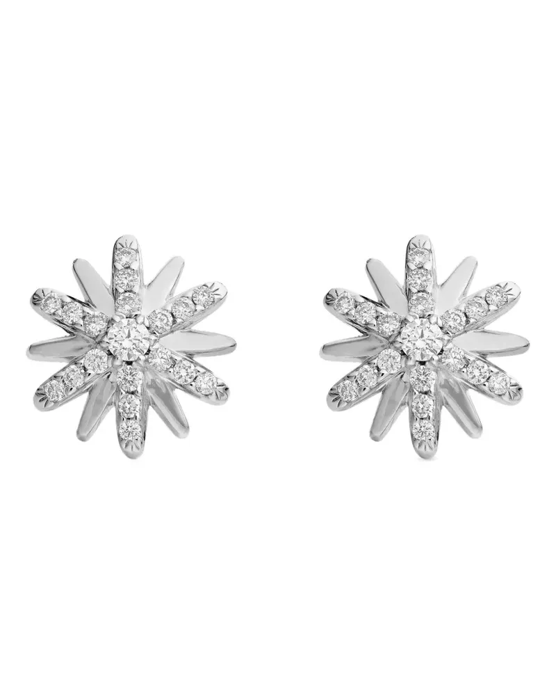 David Yurman Petite Starburst Ohrstecker aus Sterlingsilber 10mm Silber