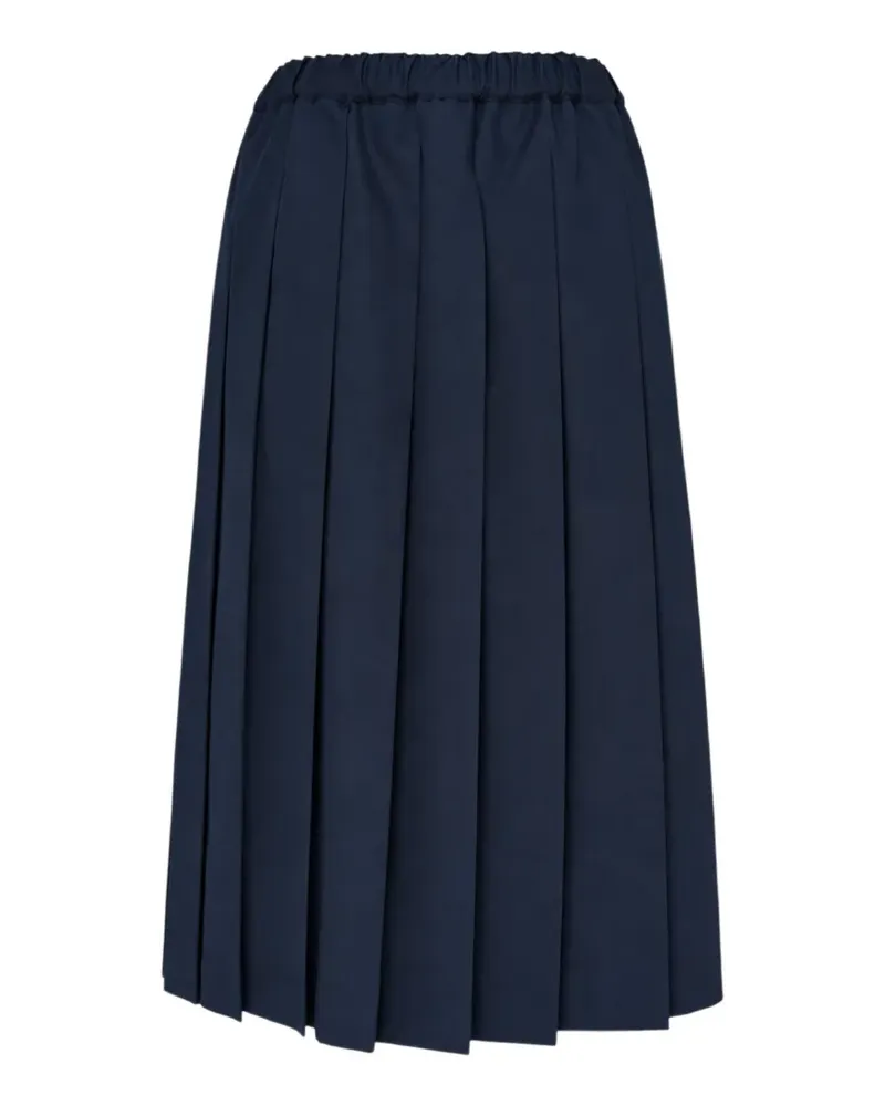 Comme des Garçons Midirock mit Falten - Blau Blau