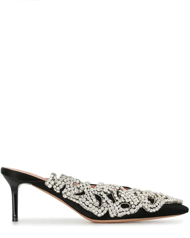 Rochas Verzierte Mules mit spitzer Kappe - Schwarz Schwarz