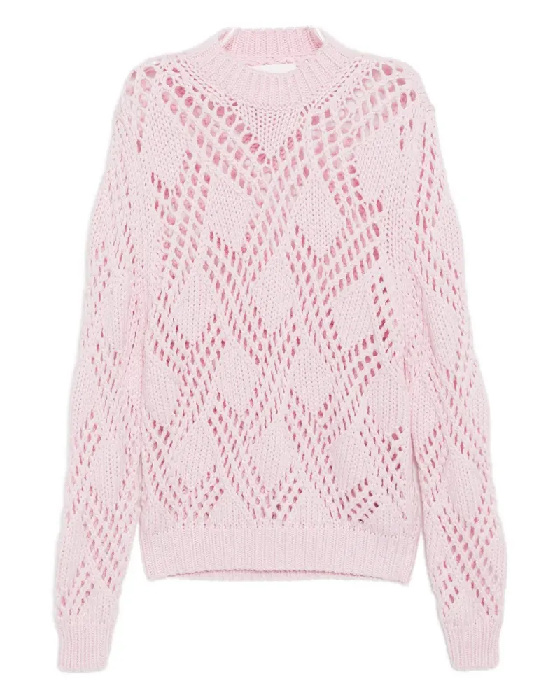 Jil Sander open knit sweater - Rosa Rosa