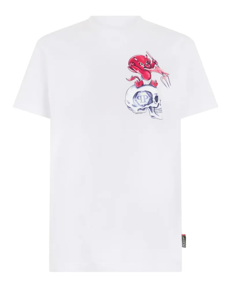 Philipp Plein T-Shirt mit Print - Weiß Weiß