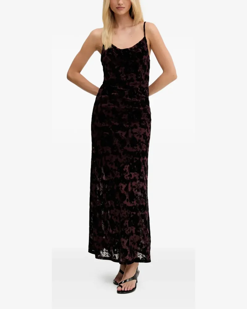 Gestuz floral-pattern maxi dress - Schwarz Schwarz