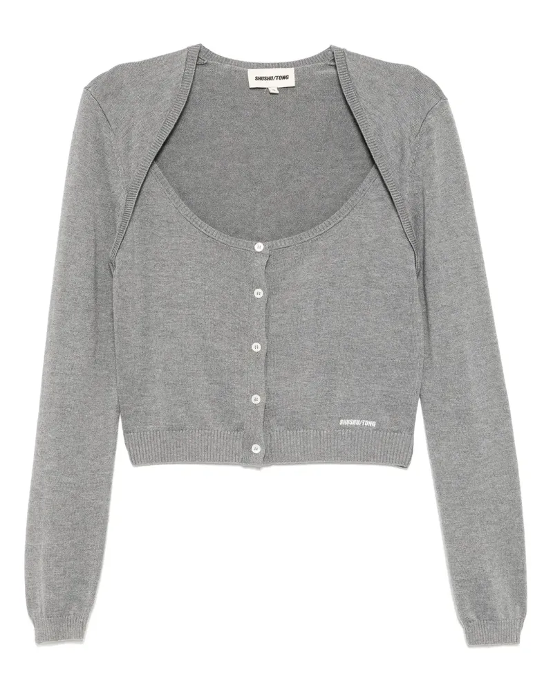 SHUSHU/TONG Cardigan aus Seiden-Kaschmirgemisch - Grau Grau