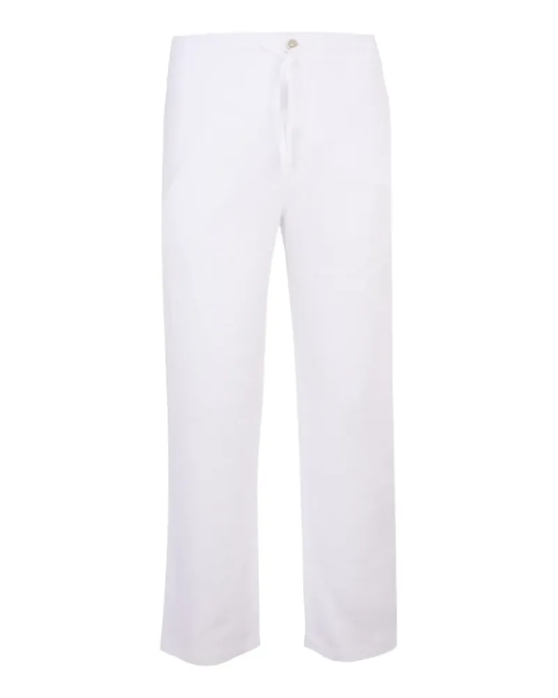 120% Lino Hose mit Kordelzug - Weiß Weiß
