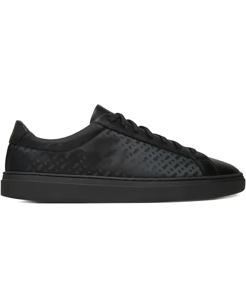 HUGO BOSS Gemusterte Kieran Sneakers - Schwarz Schwarz