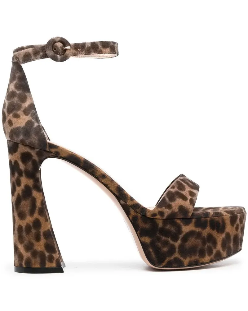 Gianvito Rossi Holly Sandalen 120mm - Braun Braun