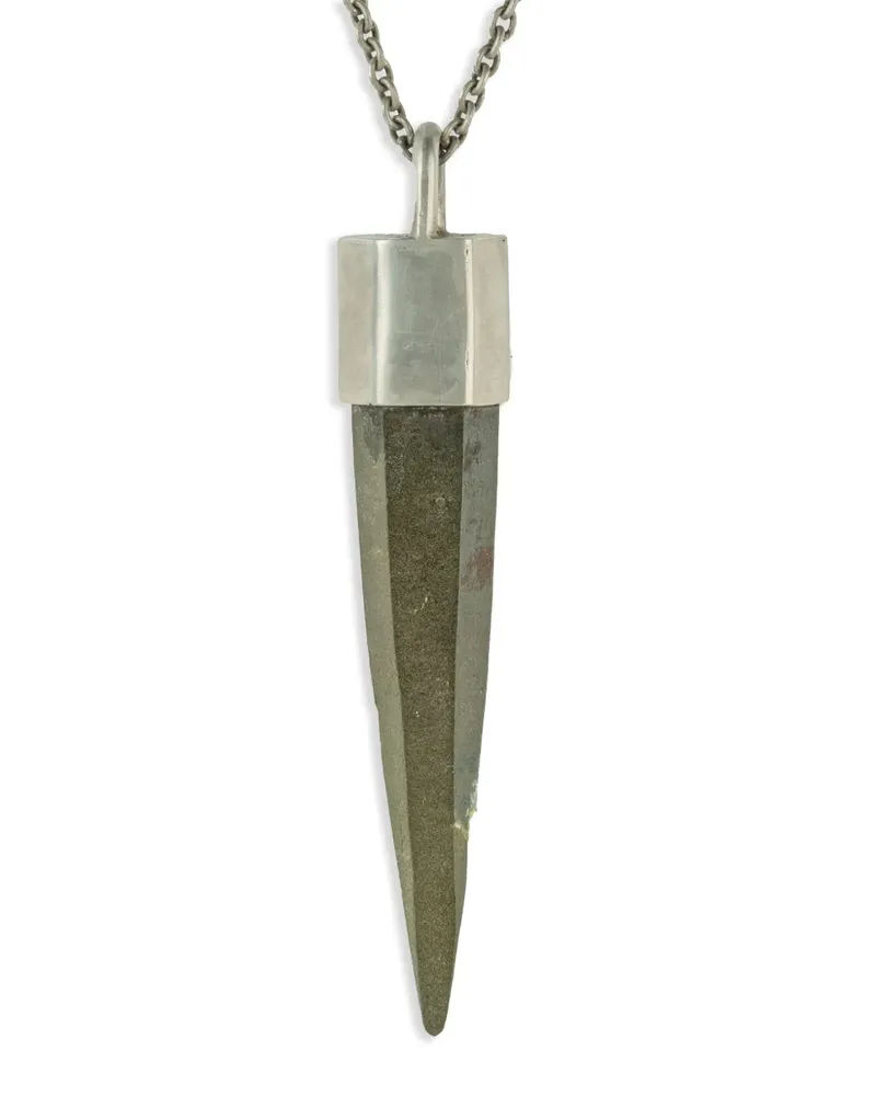 Parts Of Four Talisman Halskette aus Sterlingsilber mit Chlorit-Quarz Silber