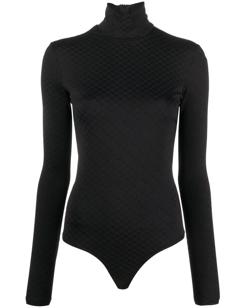 AMBUSH Jacquard-Oberteil mit Rollkragen - Schwarz Schwarz