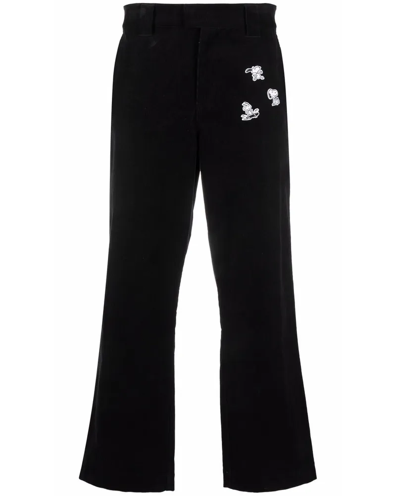 Soulland x Peanuts Straight-Leg-Hose Schwarz