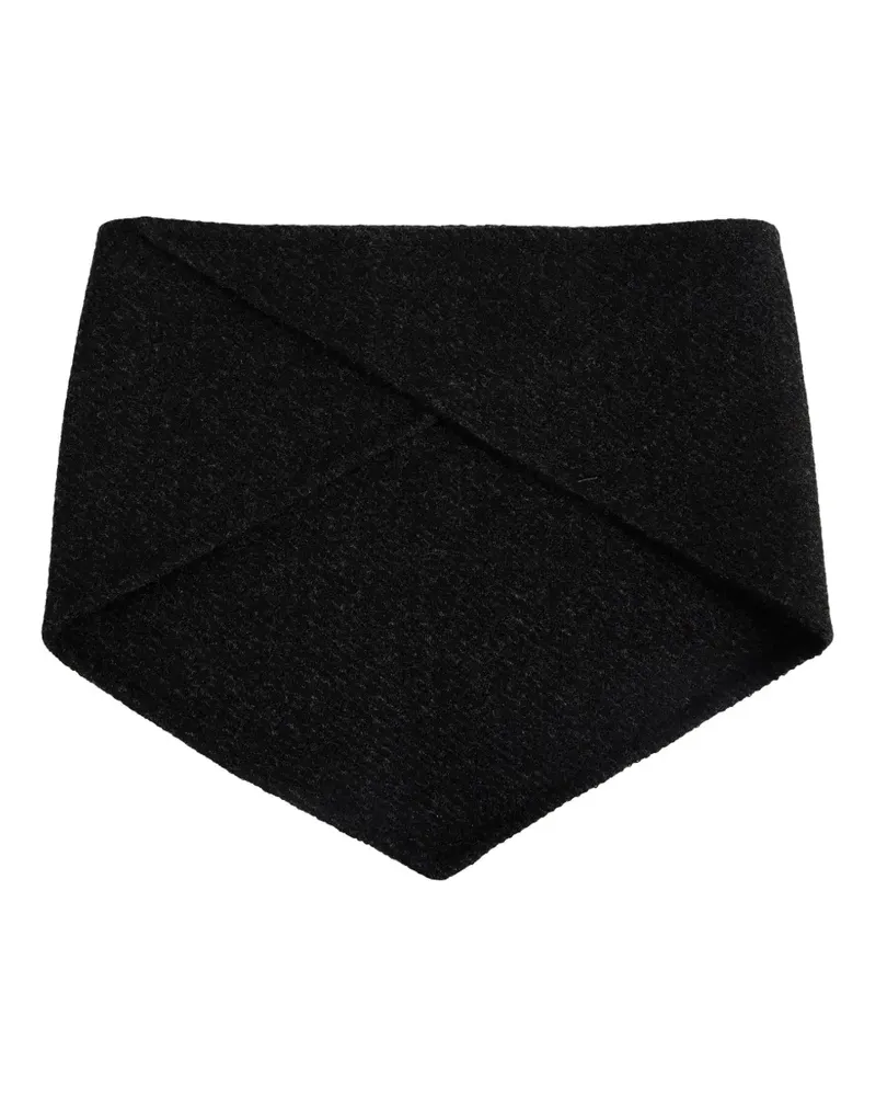 Jil Sander Strukturierter Schal - Schwarz Schwarz