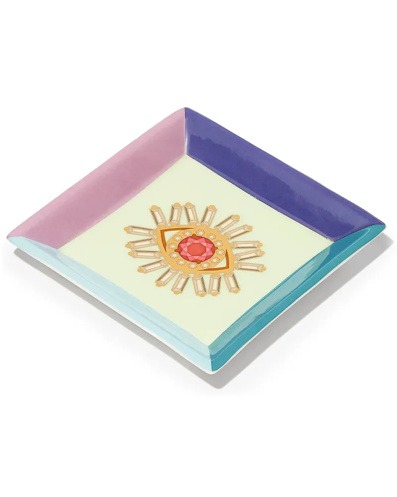 Suzanne Kalan Schmuckablage mit grafischem Print - Nude Nude