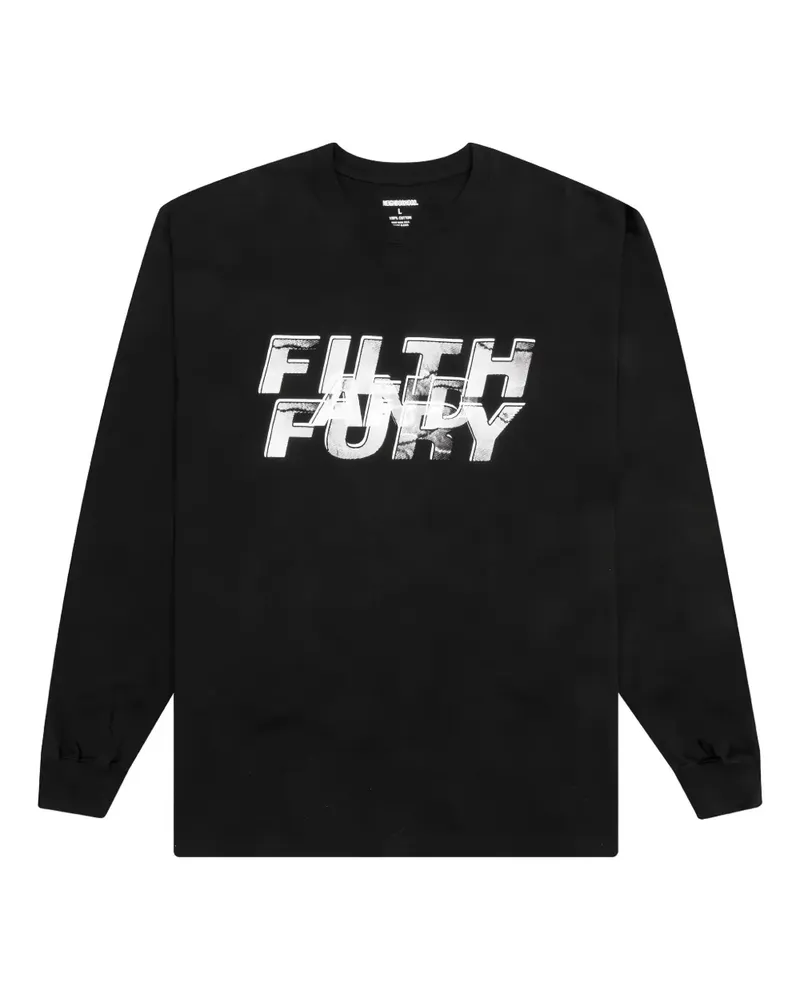 Neighborhood NH-5 Langarmshirt - Schwarz Schwarz