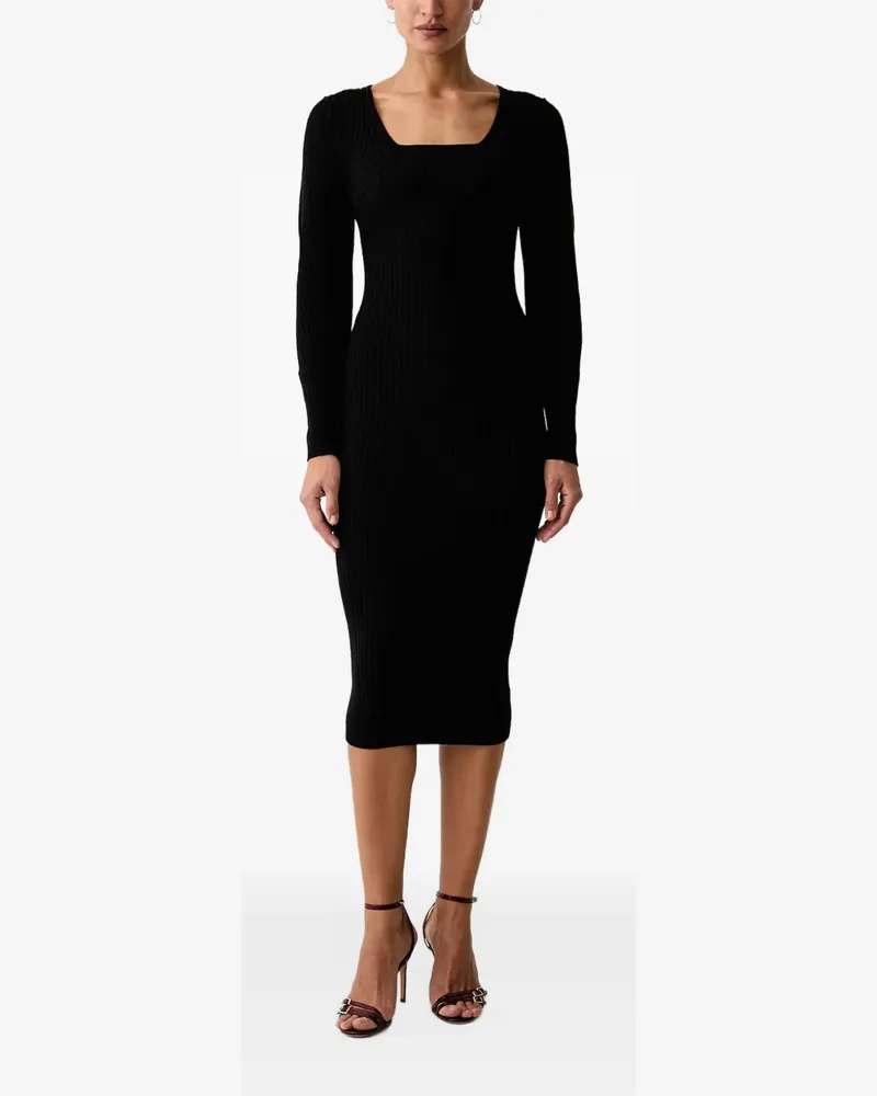 Liu Jo dress balloon in knit - Schwarz Schwarz