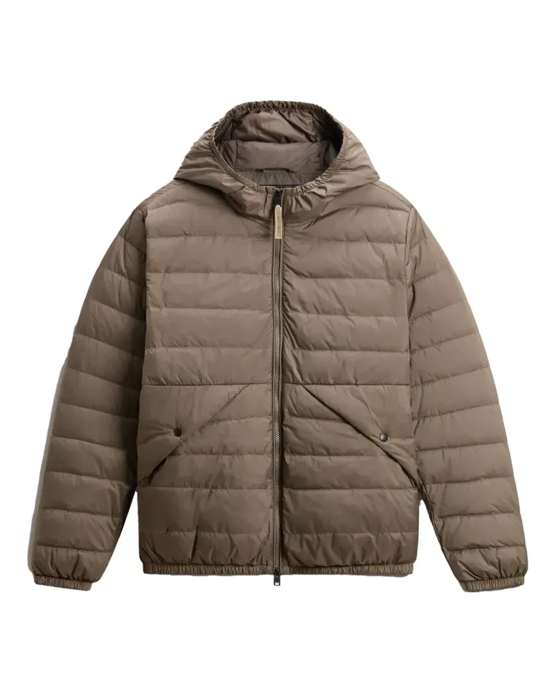Woolrich Gesteppte Kapuzenjacke - Braun Braun