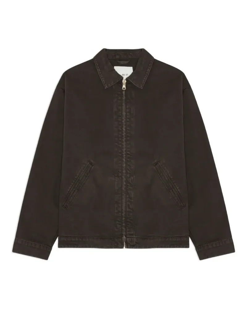 NN 07 Petrus zip-up jacket - Braun Braun