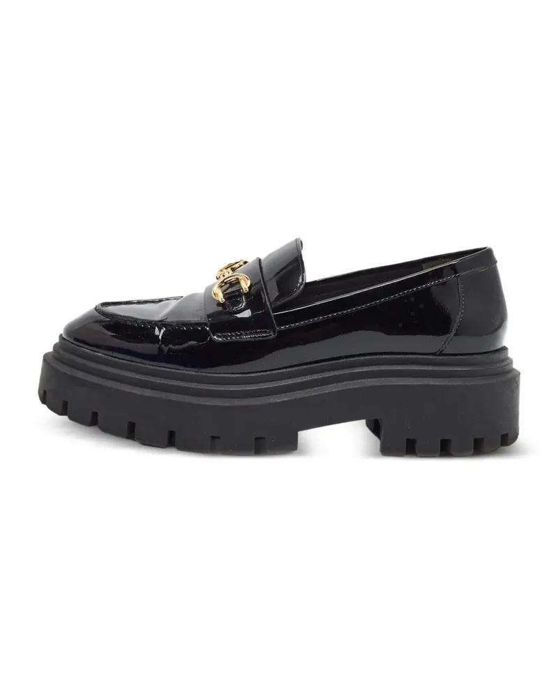 Stuart Weitzman Accent Loafer mit Kettendetail und Plateau - Schwarz Schwarz