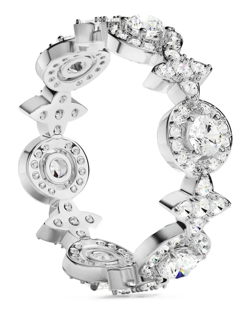 APM Monaco Météorites crystal-embellished ring - Weiß Weiß