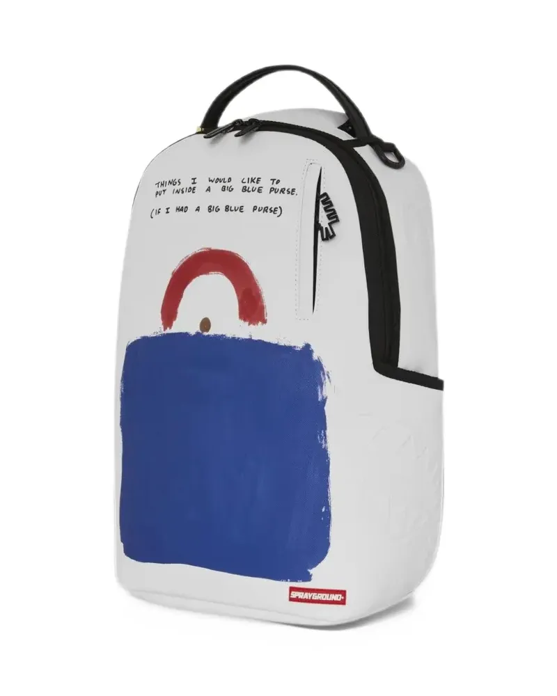 Sprayground x Keith Haring Rucksack mit grafischem Print - Weiß Weiß