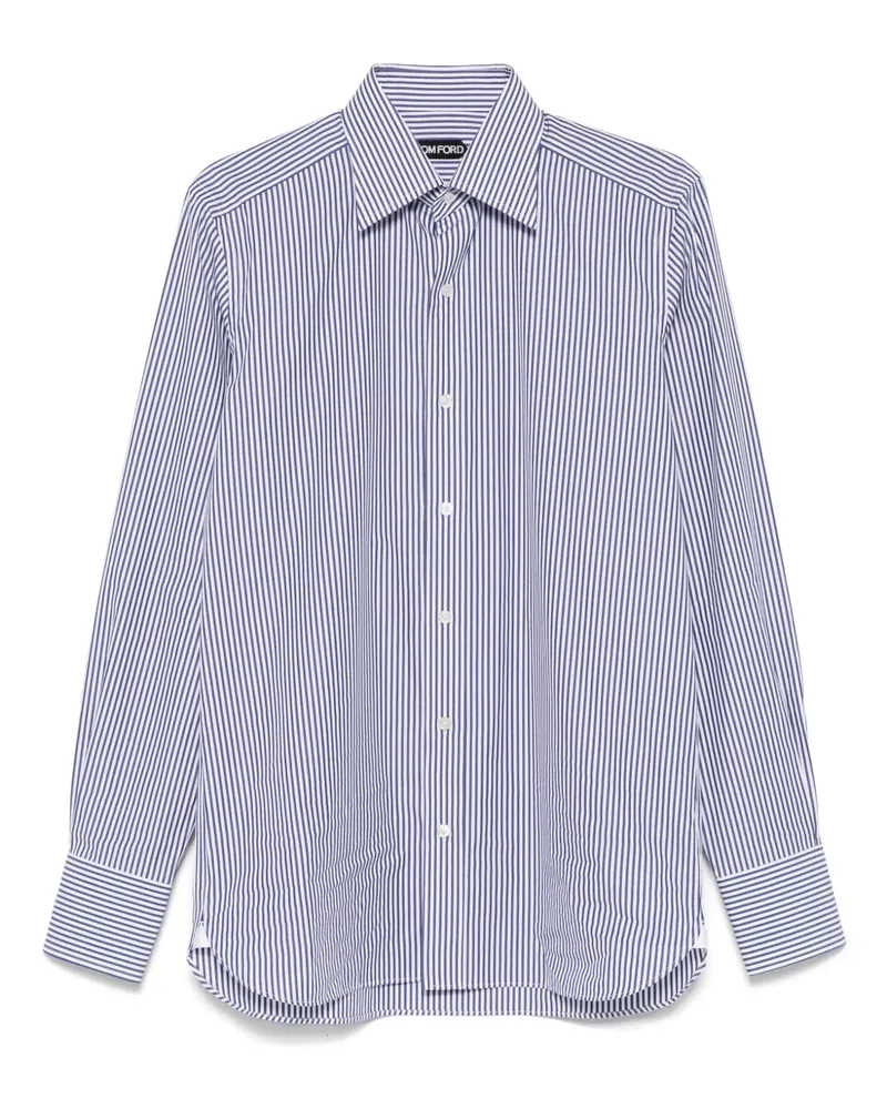 Tom Ford Gestreiftes Hemd - Blau Blau
